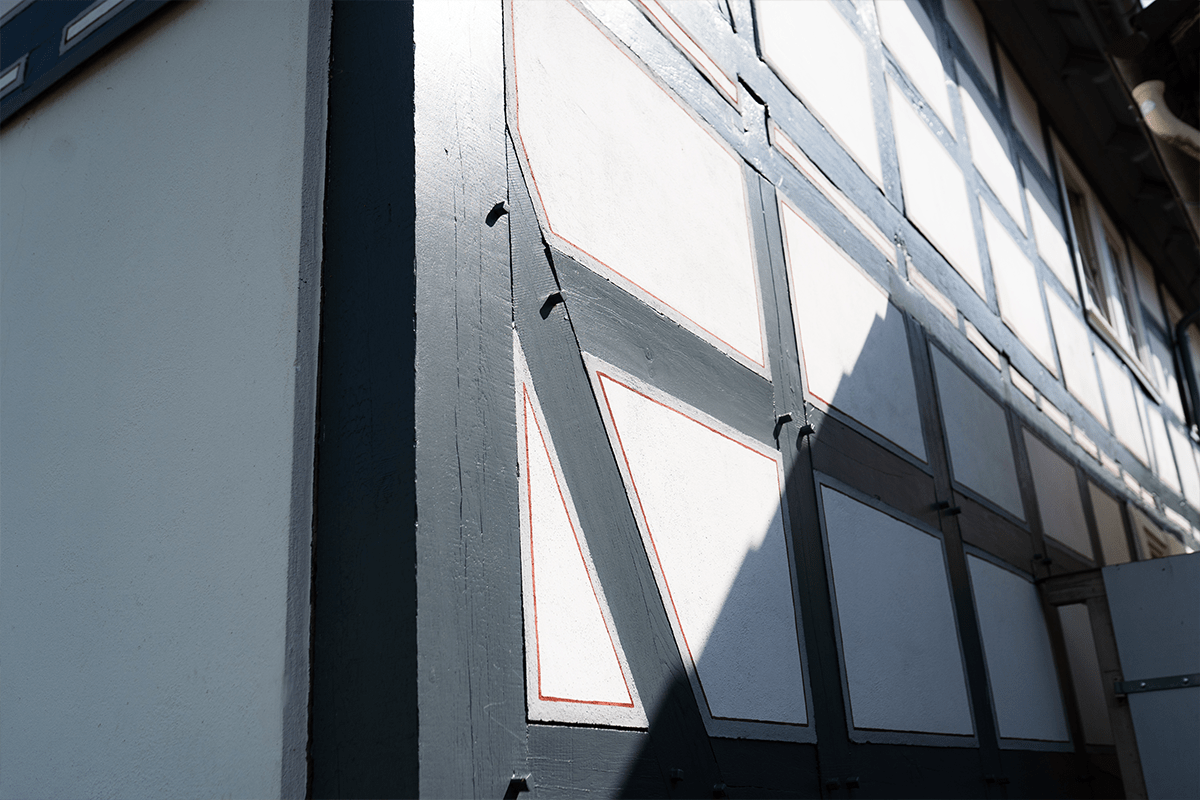 Fachwerksanierung an einem historischen Gebäude in der Altstadt, Projekt der Steinbrink GmbH